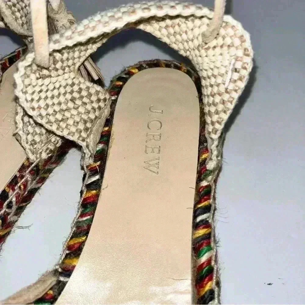 J. Crew Desert Canyon Espadrille Ankle wrap, tassel tie, Suede upper sho… ❤️